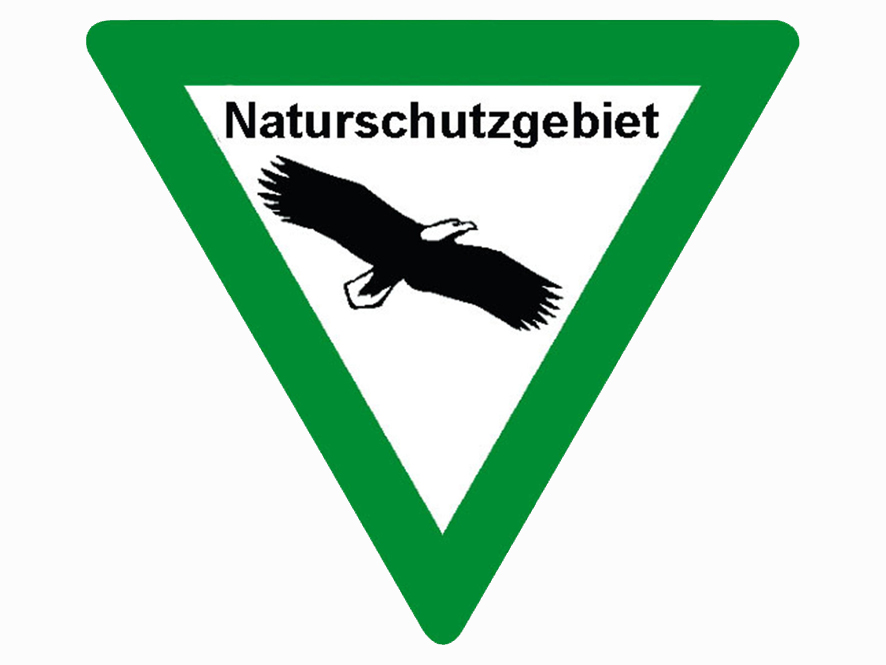 Naturschutzgebiet Schild